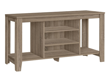 TV Stand, Console, Media Entertainment Center, Versatile Storage Shelves