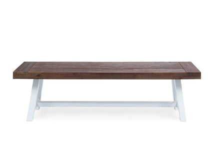Tranquilizer - Outdoor Acacia Wood Bench With Slat Panel Design
