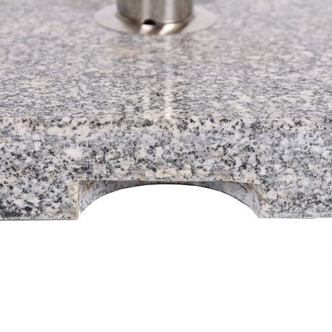 Umbrella Holder Square 55 Lbs Umbrella Base - Natural / Gray