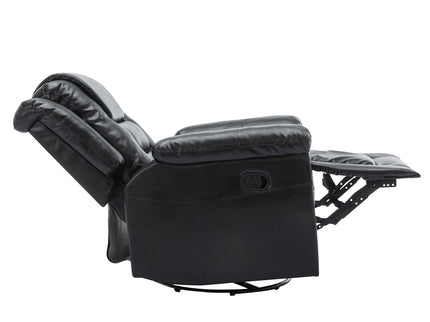 360° Swivel And Rocking Home Theater Recliner Manual Recliner Chair With Wide Armrest For Living Room