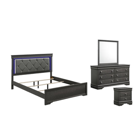 Blaze - Bedroom Set With LED Headboard