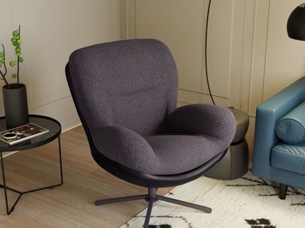 360° Swivel Office Chair, No Wheels