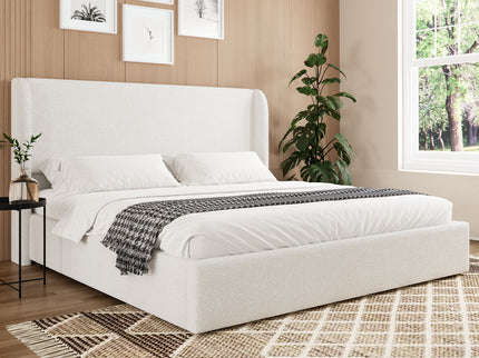 Upholstered Cloud Bed Frame With Headboard