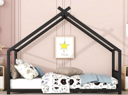 Metal House Bed