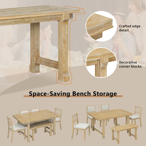 6 Piece Kitchen & Dining Room Furniture