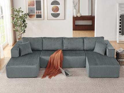 U - Shaped Modular Sectional Sofa For Living Room