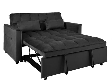 3 In 1 Pull Out Couch Convertible Sofa Bed With Reclining Backrest