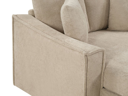 Modern Chaise Sofa With Hidden Storage For Living Room