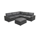 Dark Gray / 2 Pc. Symmetrical Sectional Sofa, Ottoman
