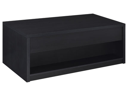 Canyon - Lift Top Table With Dual Drawers Storage Solution - Black