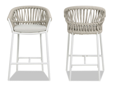 Maiden - Patio Counter Stool Sunproof Olefin (Set of 2)