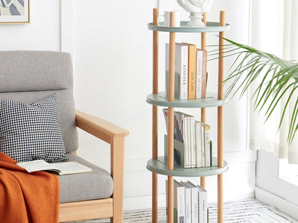 Storage Shelf, 360° Rotating Bookshelf, Bookcase With Large-Capacity Storage Space, Multifunctional Storage Rack, Compact Design For Living Room