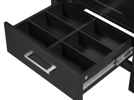 Bathroom Vanity With Ceramic Sink, Soft Close Drawers, Door Organizer, Divider Drawer, Adjustable Foot Pads