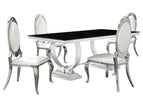 White / 5 Pc. Table, 4 Chairs
