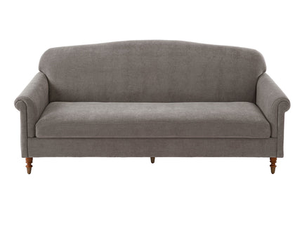 Loveseat Sofa With Rolled Arm For Living Room - Brown