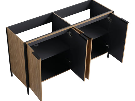 Contemporary Freestanding Bathroom Vanity With Adjustable Shelves