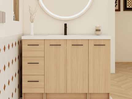 Floating Bathroom Vanity With Sink, Modular Cabinet