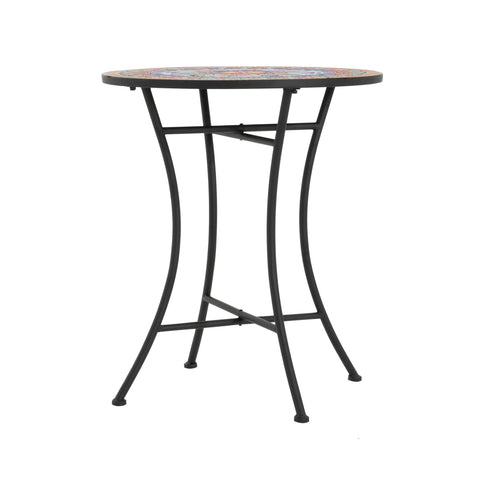 Lambert - Outdoor Chat Set - Black / Red