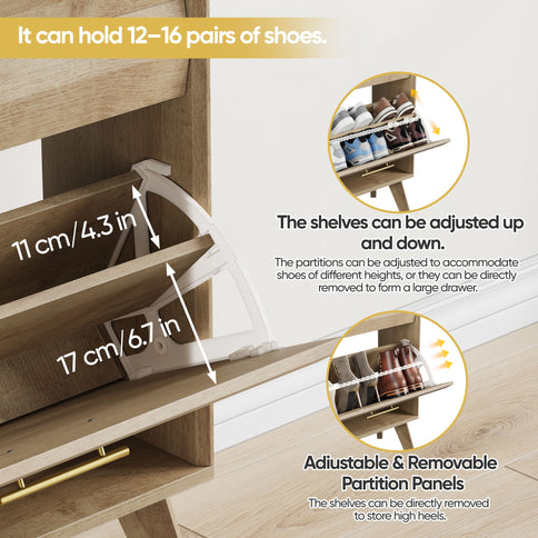 Flip Top Shoe Cabinet
