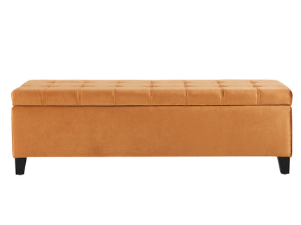 Wendover - Elegant Tufted Storage Bench With Lift-Up Top And Birch Wood Legs