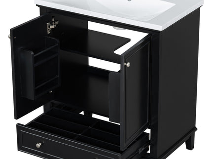 Modern Bathroom Vanity With Sink Combo, Multi Functional Cabinet With Doors And Drawer