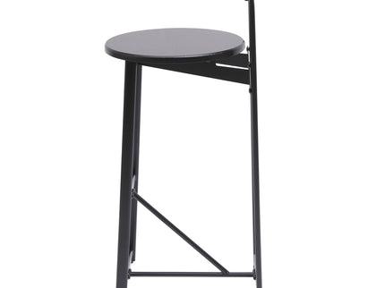 Modern Bar Stools With Backrest For Kitchen (Set of 3)