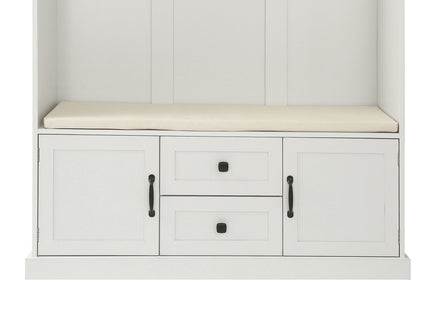 Hall Tree With 3 Hooks, Coat Hanger, Entryway Bench, Storage Bench, 3 In 1 Design