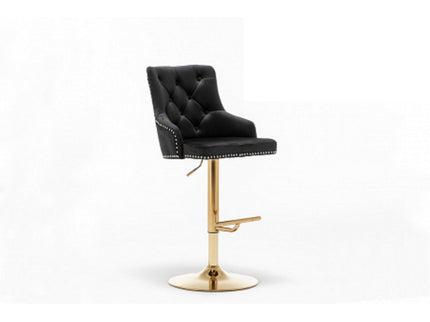 Adjustable Swivel Bar Stool With Nailhead Trim (Set of 2)