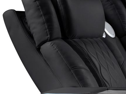 Electra - Power Recliner Sectional Sofa With Power Headrests, Console Loveseats, Wedge, LED Light Strip, Speakers