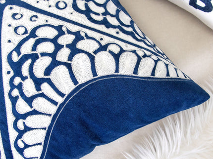 Seastar Starfish Pillow With Hidden Zipper (Set of 2) - Indigo