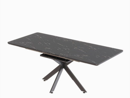 Modern Mid-Century Dining Table Set With Extendable Design