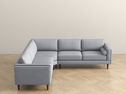 Amber - Corner Sectional Sofa - Light Gray