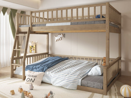 Bunk Bed With Ladder And Guardrails