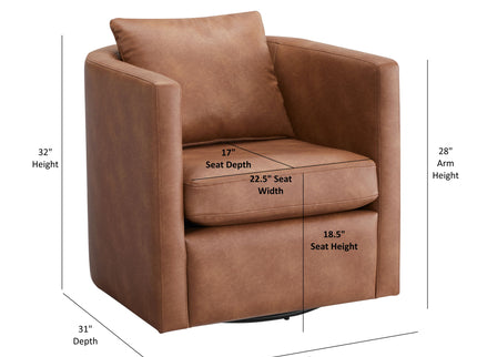 Sutton - Swivel Barrel Chair