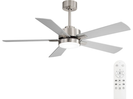 Reversible DC Motor Ceiling Fan With Dimmable LED Light For Living Room