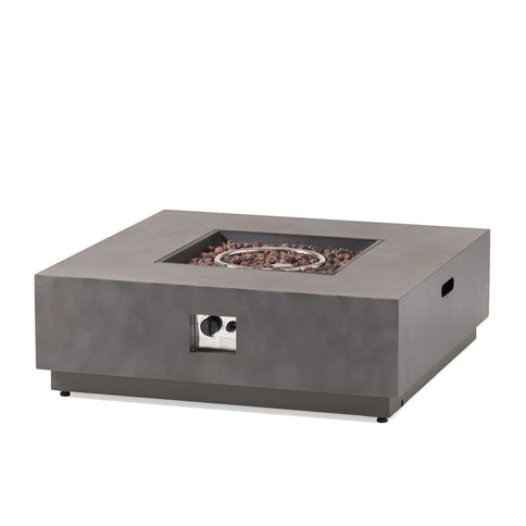 Modern Square Fire Pit With 50, 000 Btu