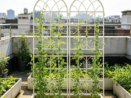 Metal Garden Rustproof Trellis For Climbing Plants Outdoor Flower Support