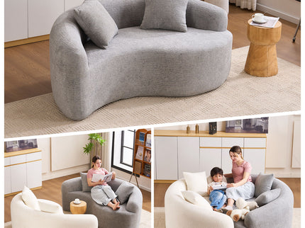 Tai Chi - Curved Dual Depth Loveseat
