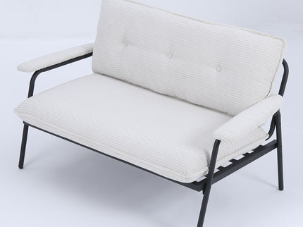Modern Metal Frame Sofa With Sponge Filling For Compact Spaces And Versatile Use