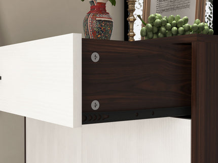 Freestanding Wooden Shoe Cabinet, 4 Tier Organizer With Drawer