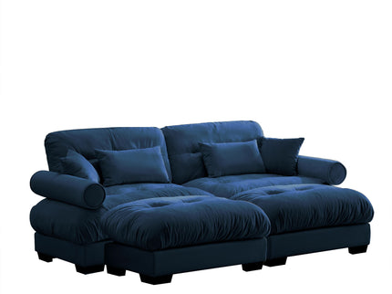 Super Comfort Oversized Modular Sectional Sofa With Movable Ottoman