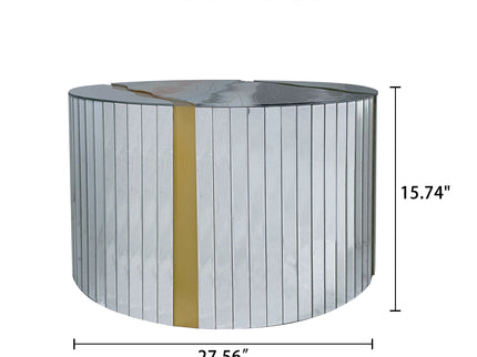 Round Mirror Coffee Table, Living Space Furniture