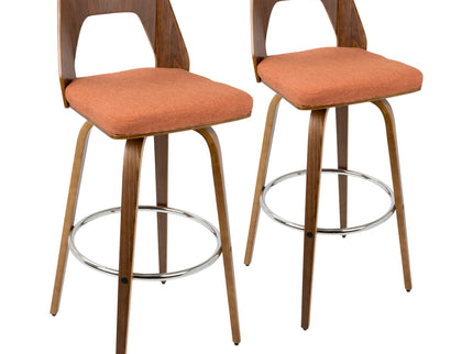 Trilogy - Mid Century Modern Barstool (Set of 2)