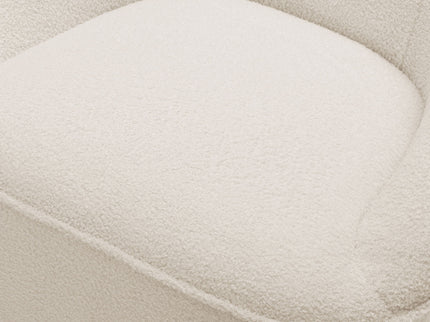 Anson - Swivel Chair With Soft Rounded Back - Off White
