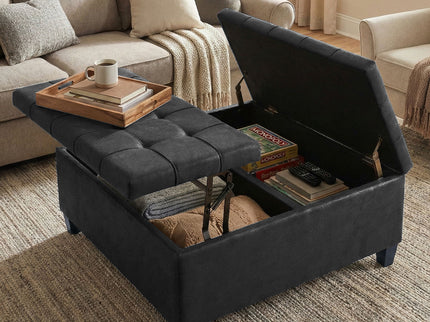 Harrison - Upholstered Coffee Table Storage Ottoman