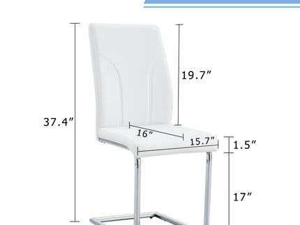 Modern Dining Chairs With High Backrest And Sturdy Legs