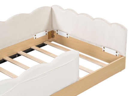 Platform Bed With Animal Pillows And Storage Bags