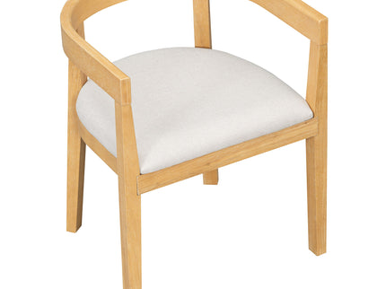 Rectangular Dining Table Set For 6 With Upholstered Barrel Back Chairs
