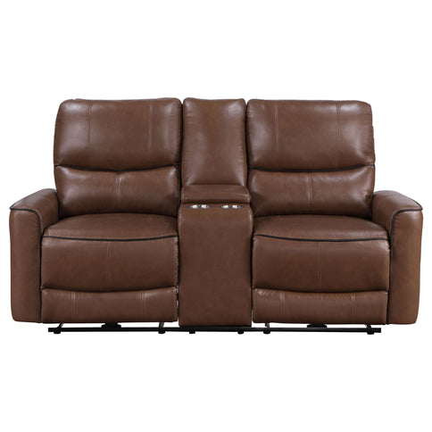 Denson - Power Reclining Loveseat With Console And USB Port
