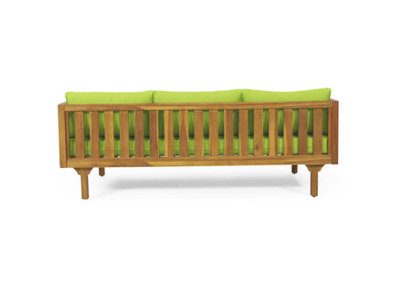Claremont - 3 Seater Daybed Teak Acacia Wood Water Resistant Cushions